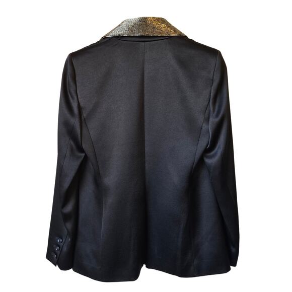 Alice + Olivia Eve Embellished Lapel Blazer Size 4 NWOT - Picture 2 of 4